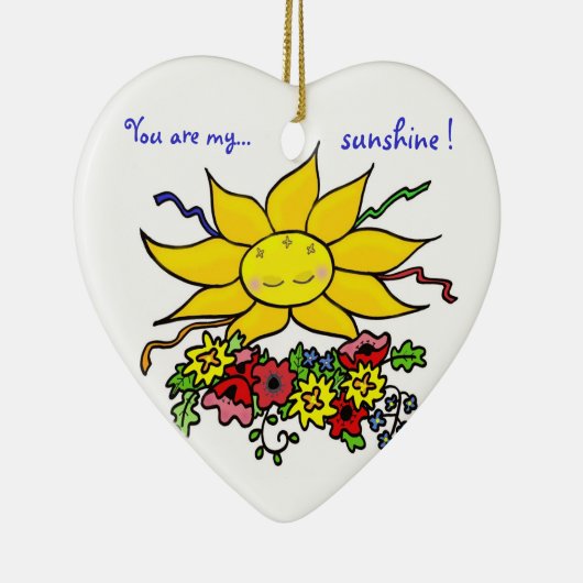 Je bent mijn zonneschijn keramisch ornament (Rechts)