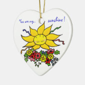 Je bent mijn zonneschijn keramisch ornament (Links)
