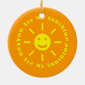 Je bent mijn zonneschijn keramisch ornament (Achterkant)