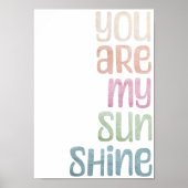 Je bent mijn Zonneschijn Kinderkamer Print (Voorkant)