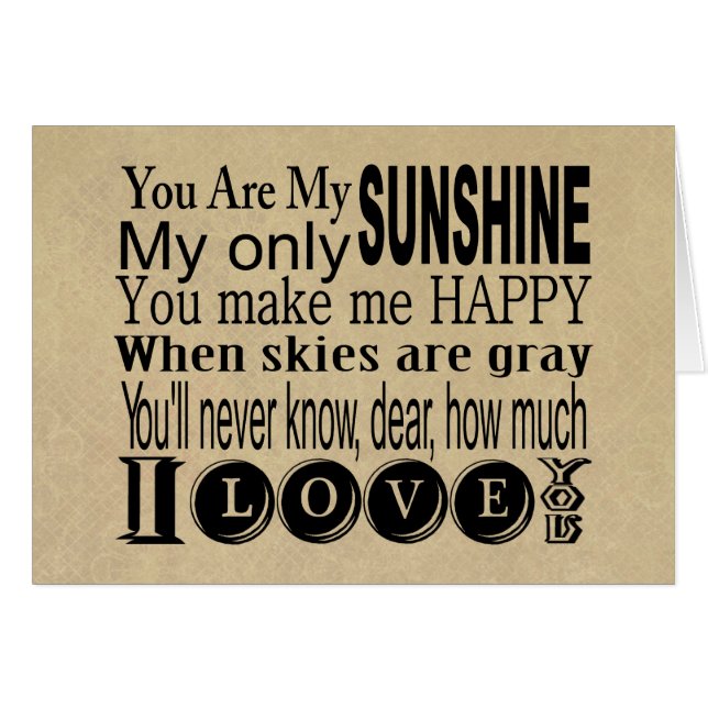 Je bent mijn zonneschijn-kleding en gifts (Voorkant Horizontaal)