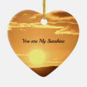 Je bent mijn zonneschijn - Landschap met stijgende Keramisch Ornament (Voorkant)