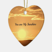 Je bent mijn zonneschijn - Landschap met stijgende Keramisch Ornament (Links)