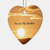 Je bent mijn zonneschijn - Landschap met stijgende Keramisch Ornament (Links)