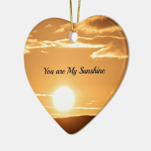 Je bent mijn zonneschijn - Landschap met stijgende Keramisch Ornament (Links)