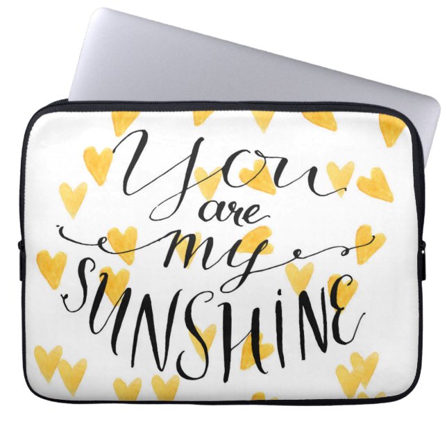 Je bent mijn zonneschijn laptop sleeve (Voorkant)