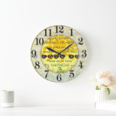 Je bent mijn zonneschijn met bloemen in Geel Grote Klok (Huis)