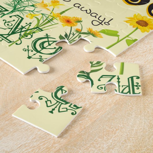 Je bent mijn zonneschijn met hart legpuzzel (Zijkant)