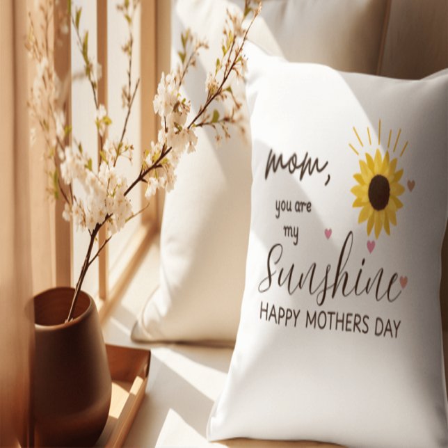 Je bent mijn zonneschijn moeder kussen – Zonnebloe (Every cuddle with this pillow says ‘I love you, Mom’ – in the coziest way.)