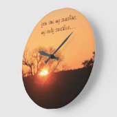Je bent mijn zonneschijn, muurklok grote klok (Hoek)