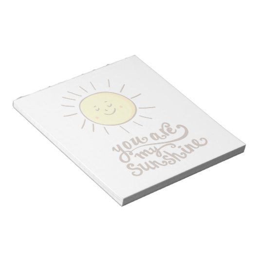 Je bent mijn zonneschijn notitieblok (Schuin)