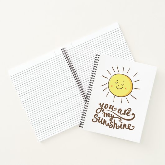 Je bent mijn zonneschijn notitieboek (Binnen)