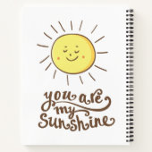 Je bent mijn zonneschijn notitieboek (Achterkant)