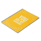 Je bent mijn zonneschijn notitieboek (Linkerzijde)