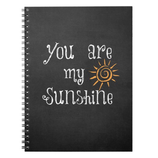 Je bent mijn zonneschijn notitieboek (Voorkant)