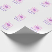 Je bent mijn zonneschijn paarse roze pastel zonnes cadeaupapier (Hoek)