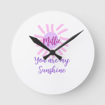 Je bent mijn zonneschijn paarse roze pastel zonnes