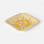 Je bent mijn zonneschijn papieren bordje (Gebogen)