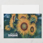Je bent mijn zonneschijn plat Wenskaart Briefpapier (Voorkant / Achterkant)