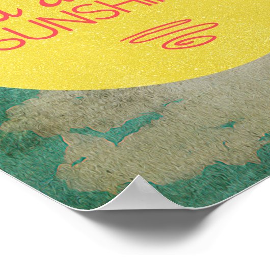 Je bent mijn zonneschijn poster (Hoek)