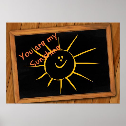 Je bent mijn zonneschijn poster (Voorkant)
