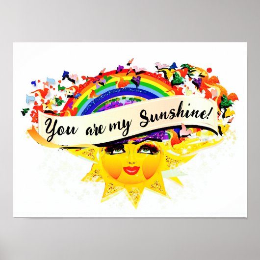 JE BENT MIJN ZONNESCHIJN POSTER (Voorkant)