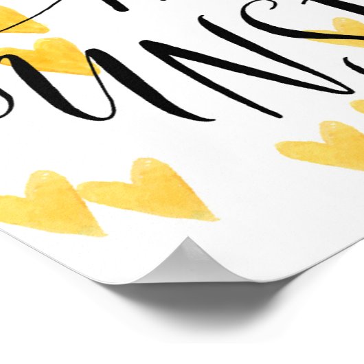 Je bent mijn zonneschijn poster (Hoek)