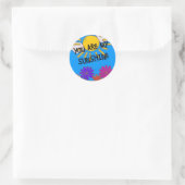 Je bent mijn zonneschijn ronde sticker (Tas)