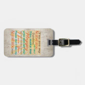 Je bent mijn zonneschijn Sinaasappel/Blauwgroen/Cr Bagagelabel (Voorkant horizontaal)