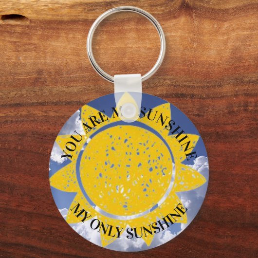 Je bent mijn zonneschijn sleutelhanger (Voorkant)