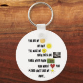 Je bent mijn zonneschijn - Sleutelhanger (Voorkant)