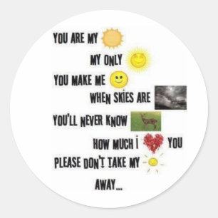 Je bent mijn zonneschijn - Sticker