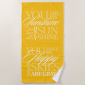 Je bent mijn zonneschijn strandlaken (Voorkant)