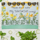 Je bent mijn zonneschijn theedoek (Gevouwen)