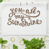 Je bent mijn zonneschijn theedoek (Gevouwen)