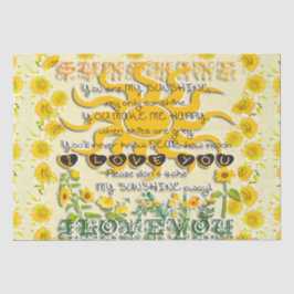 Je bent mijn zonneschijn  tissuepapier