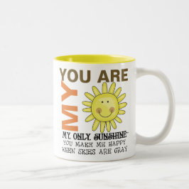 Je bent mijn zonneschijn tweekleurige koffiemok