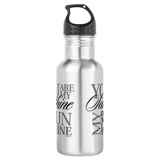 Je bent mijn zonneschijn waterfles  (Achterkant)