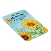 JE BENT MIJN ZONNESCHIJN ZONNEBLOEMMAGNEET (PERSON MAGNEET (Rechterzijde)