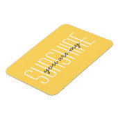 Je bent mijn zonneschijnige Typografie Sun Quote Magneet (Linkerzijde)