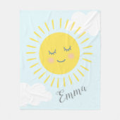 Je bent mijn zonneschijnige zonsondergang illustra fleece deken (Voorkant)