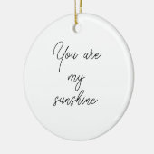 Je bent mijn zonneschijnmotivatie, citeert aandach keramisch ornament (Links)