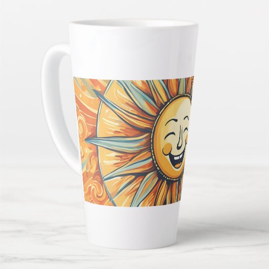 Je bent mijn zonneschijnontwerp latte mok (Linkerhoek)