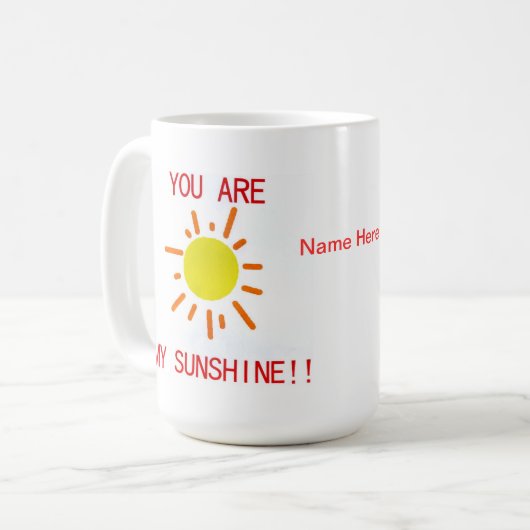 Je bent mijn zonneschijnse mok (Voorkant links)