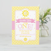 Je bent mijn zonneschijnse uitnodiging (Staand voorkant)