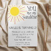 Je bent mijn zonneschijnse uitnodiging