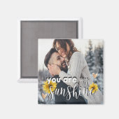 Je bent mijn zonnesgele zonnebloempfoto magneet (Voorkant / Achterkant)