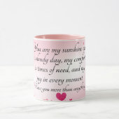 Je bent mijn zonnetje op een bewolkte dag mok (Midden)