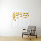 je bent mijn zonnewand die je ophangt wandkleed (In Situ (horizontaal))