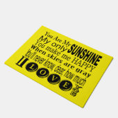 Je bent mijn zonnige deurmat (Schuin)